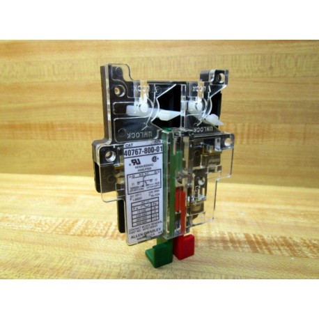 Allen Bradley 40767-800-01 Aux. Contact Block 4076780001 - New No Box