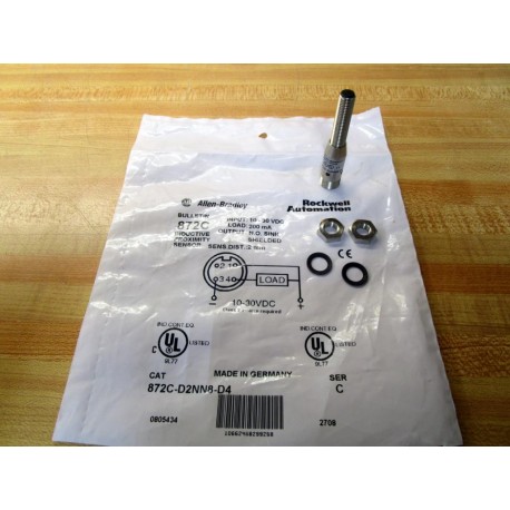 Allen Bradley 872C-D2NN8-D4 Proximity Sensor 872CD2NN8D4 Series C