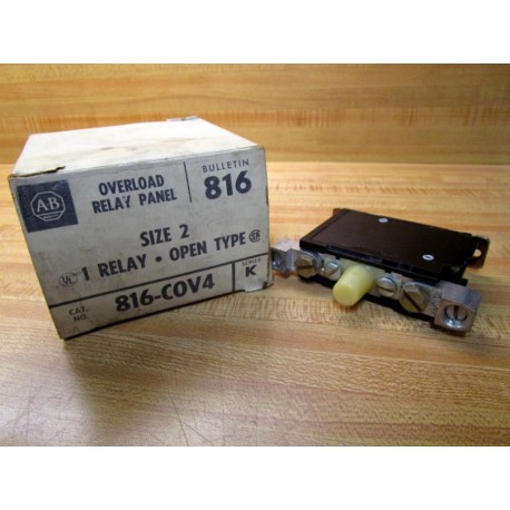 Allen Bradley 816-COV4 Overload Relay Panel  816COV4