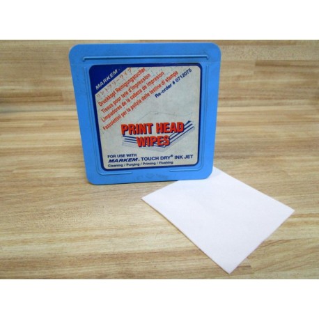 Markem 0712075 Print Head Wipes (Pack of 67) - Used