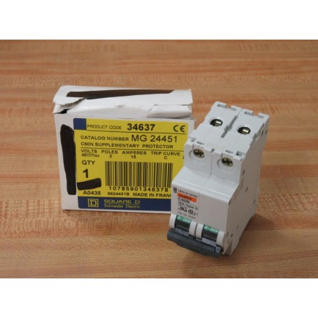 Merlin Gerin 24451 Square D Breaker 16A MG24451 Schneider
