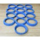 Bridgeport 328-BL Blue Plastic Electrical Bushing 3" (Pack of 13) - New No Box