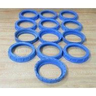 Bridgeport 328-BL Blue Plastic Electrical Bushing 3" (Pack of 13) - New No Box