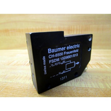 Baumer Electric FSDM 15D9001S13 Photoelectric Sensor FSDM15D9001S13 - Used