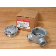 Cooper Crouse Hinds GUAL26 34" Conduit Outlet Box With Cover
