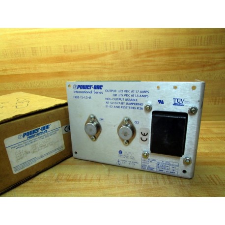 Power One HBB15-1.5-A Power Supply HBB1515A - Used