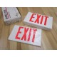 Cooper LPX70RWH Exit Sign Dual Covers