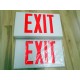 Cooper LPX70RWH Exit Sign Dual Covers