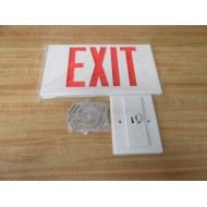 Cooper LPX70RWH Exit Sign WO Wiring - New No Box