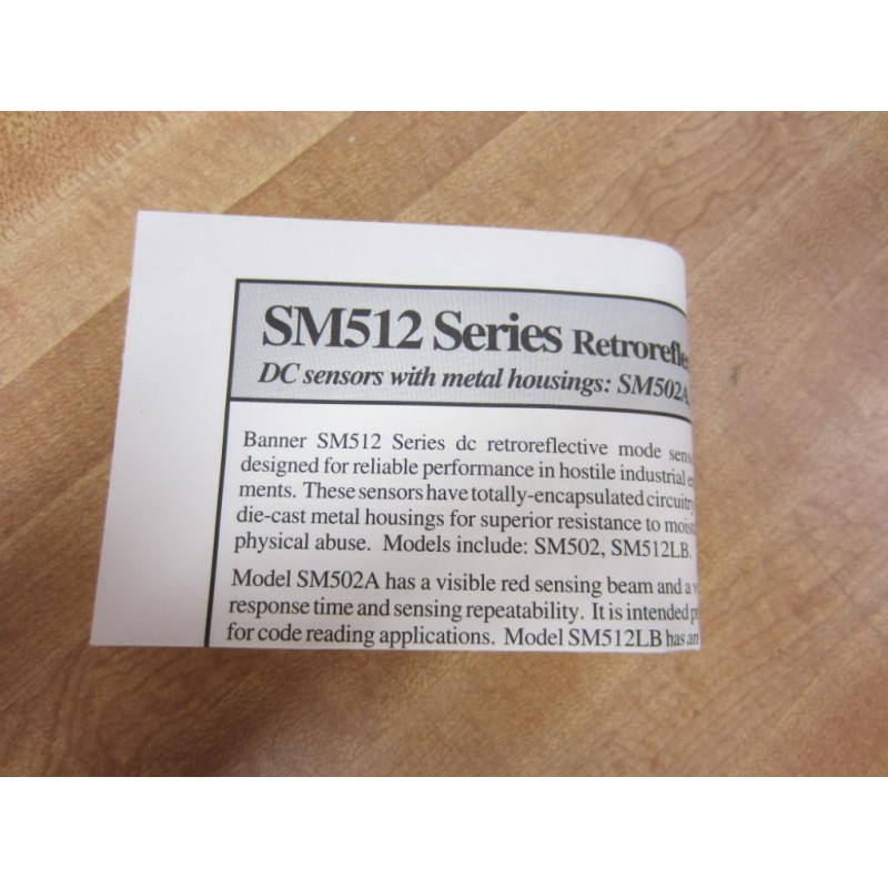 Banner SM502A Photoelectric LED Scanner 16658 for sale online