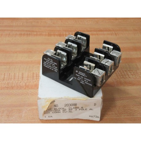 Gould Shawmut Ferraz 20308R Fuse Block