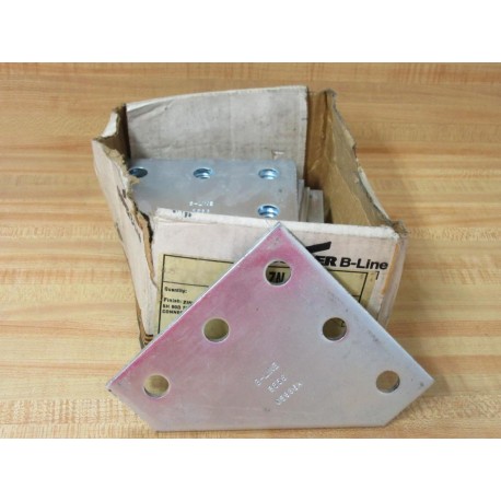 CooperB-Line B556 ZN 5 Hole 90° Flat Plate Connection B556ZN (Pack of 10)