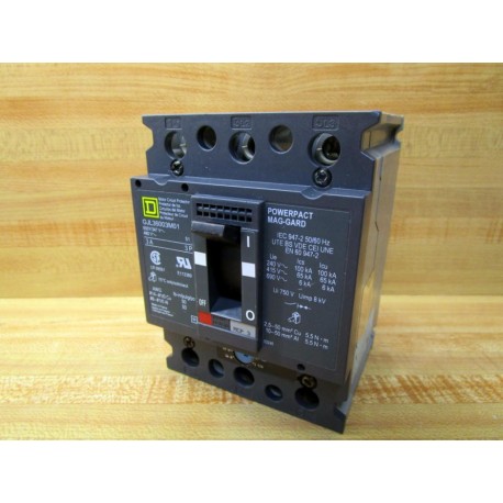 Square D GJL36003M01 3A Motor Circuit Protector - Used