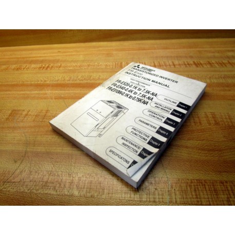 Mitsubishi FR-E500 Transistorized Inverter Manual FRE500 - Used