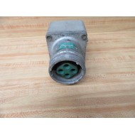 Appleton ADR6034 Powertite Polarized Receptacle W Conduit Box - Used