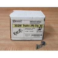 Minerallac 302M A .250" B .375" Duplex Jiffy Clip (Pack of 37)