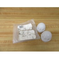 Pyle-National PYLPO50 Globe PO-5-0 P0-5-0 White (Pack of 2)