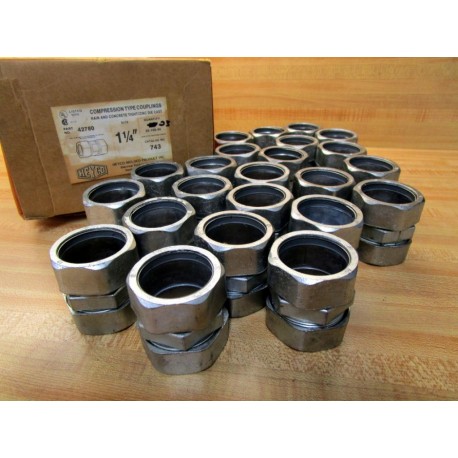 Heyco 42780 Coupling 743 1-14" (Pack of 23)