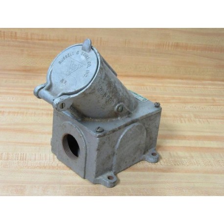 Russell & Stoll 3123W Receptacle wConduit Box - Used