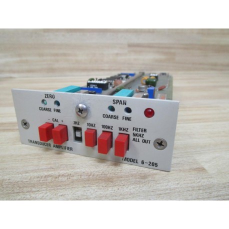 Himmelstein 6-205 Transducer Amplifier Board Missing Button - Used