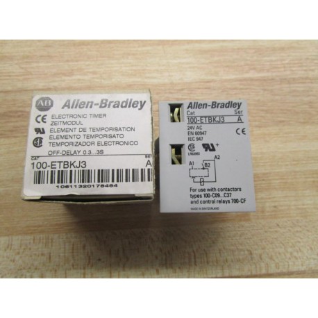 Allen Bradley 100-ETBKJ3 Electronic Timer 100ETBKJ3