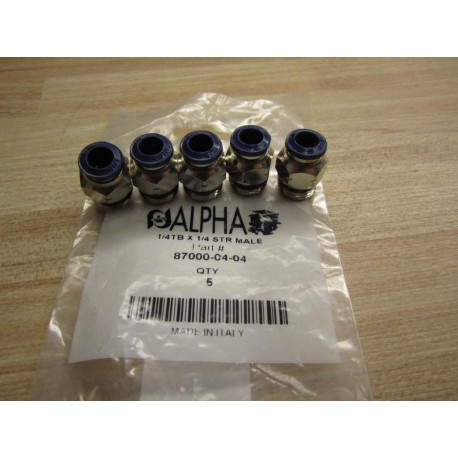 Alpha 87000-04-04 Fitting 870000404 NIB (Pack of 5)