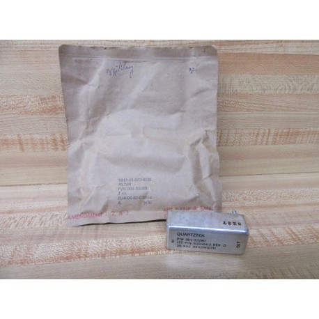 Quartztek 001-33280 Band Pass Filter 00133280