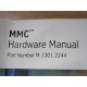 Giddings & Lewis M.1301.2244 MMC Hardware Manual 13.0 - Used