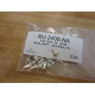 UC Components BU-2406-NA Non-Ventred Screw 10-24x38" (Pack of 50)