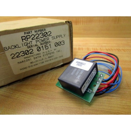 Marsh RP22302 Backlight Power Supply