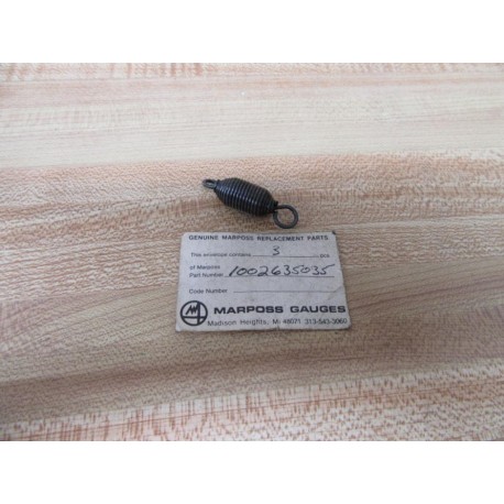 Marposs Gauges 1002635035 Replacement Spring - New No Box