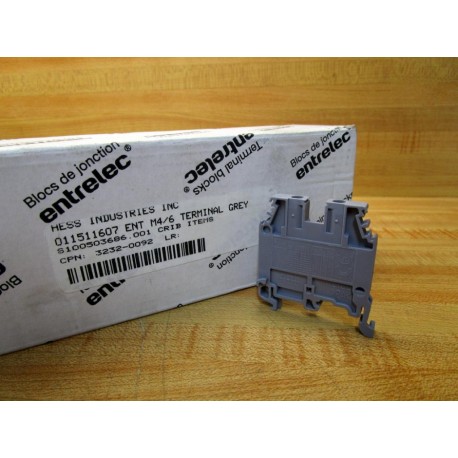 ABB Entrelec M46 Terminal Blocks 1SNA115116R0700 (Pack of 50)