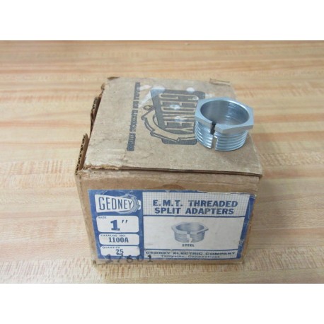 O-ZGedney 1100A 1" EMT Threaded Split Adapter (Pack of 25)