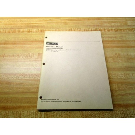 Keithley 191 Instruction Manual - Used