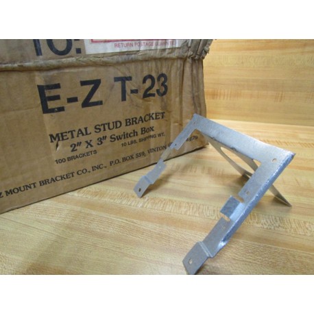 E-Z Mount Bracket T-23 Metal Stud Bracket T23 (Pack of 100)