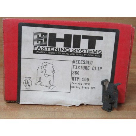 HIT Fastening 360 Recessed Fixture Clip (Pack of 100)