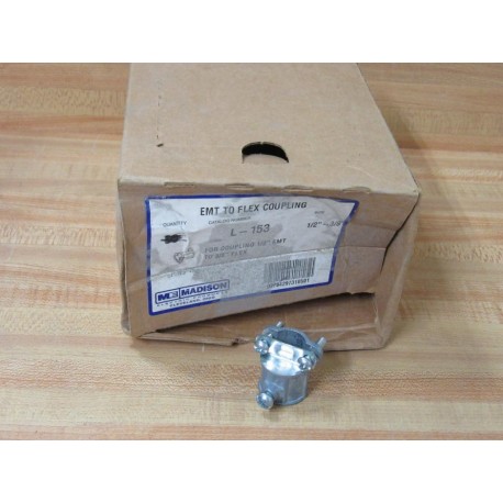 Madison L-153 12"-38" EMT To Flex Coupling L153 (Pack of 27)