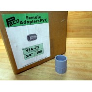 Pepco VFA-75 34" Female PVC Adapter VFA75 (Pack of 100)