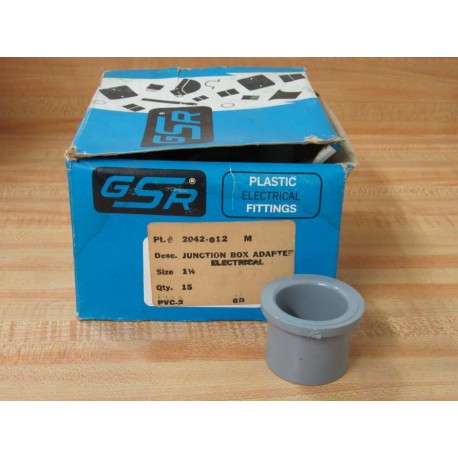 GSR 2042-012 1-14" Junction Box Adapter 2042012 (Pack of 15)