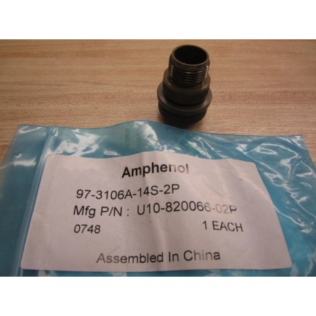 Amphenol 97-3106A-14S-2P Bendix Connector MS3106A-14S-2P (Pack of 7)