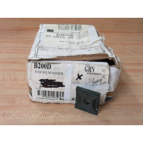 CooperB-Line B200D GRN 516" Square Washer B200 D (Pack of 51)