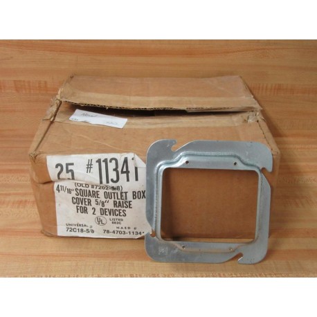 Mulberry 11341 4-1116" Square Outlet Box 7202-58 (Pack of 25)