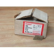 Kindorf B-910-14 Galv-Krom Steel Nuts B91014 (Pack of 100)