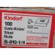 Kindorf B-910-14 Galv-Krom Steel Nuts B91014 (Pack of 100)