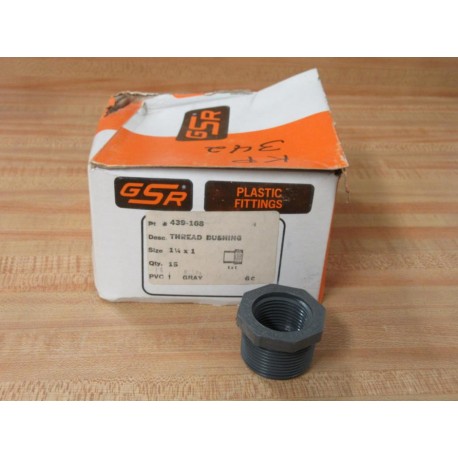 GSR 439-168 1-14" X 1" Thread Bushing 439168 (Pack of 15)