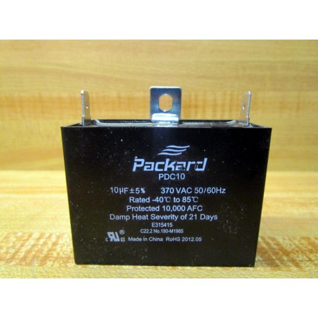 Packard PDC10 Motor Run Capacitor - New No Box