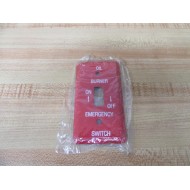 Morris MP83490 Oil Burner Emergency Switch Cover WO Screws (Pack of 2) - New No Box