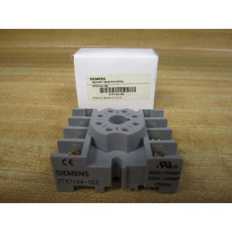 Siemens 3TX7144-1E2 Relay Socket 3TX71441E2 (Pack of 3)