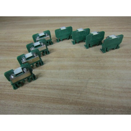 Allen Bradley 1492-F1 Terminal Blocks 1492F1 Green (Pack of 8) - New No Box