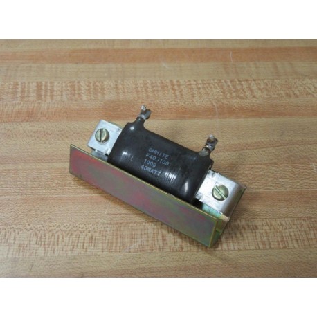 Ohmite F40J100 Power Resistor - Used